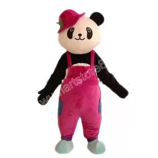 Vestito da festa di Halloween di prestazione dell'attrezzatura del personaggio dei cartoni animati di prestazione della fase del costume della mascotte del panda di alta qualità