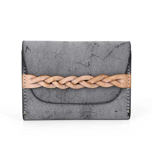 

fashion genuine leather men wallet leisure women wallet leather purse for men card holders wallet c6191, Brown;gray