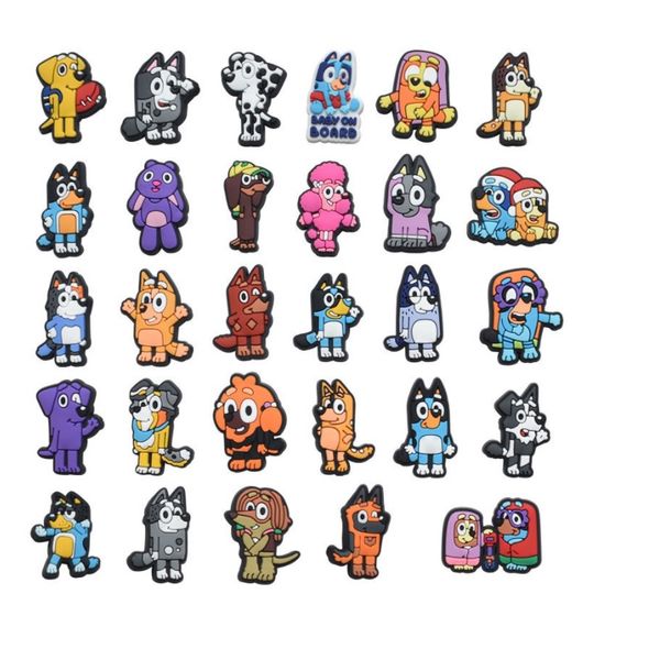 

100pcs cartoon anime boys girls shoes accessories pvc garden shoe decorations fit croc jibz charm birthday gift mix 100 styles, White;pink