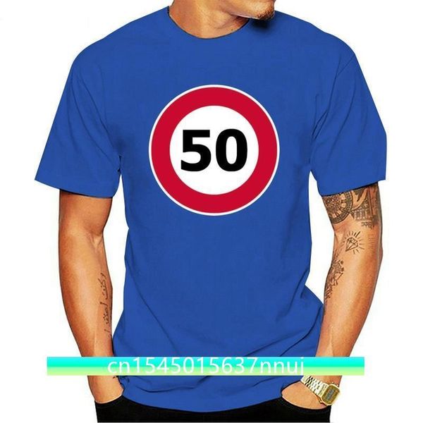 Imprimir Engraçado 50 Limite de Velocidade Engraçado Camiseta Homens e Mulheres Exército Verde Novidade Feminina Camisetas Grandes Tamanhos Algodão Quadrinhos Pop Top Te 220702