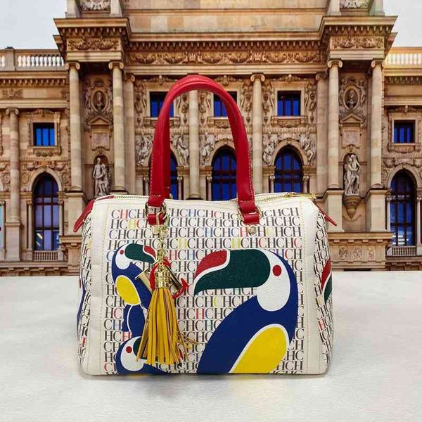 

luxury brand printed flower and bird pattern pillow bag famous designer fashion one shoulder diagonal 220528