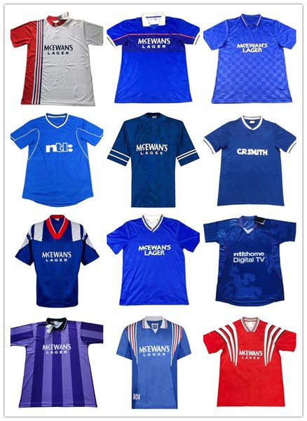 

glasgow rangers retro soccer jerseys gascoigne 1982 1984 82 83 84 86 87 90 92 93 94 95 96 97 99 2001 02 03 mccoist albertz classic vintage j, Black;yellow