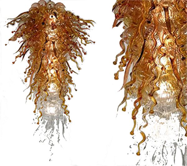 

100% hand made mouth blown glass chandelier villa lobby lighting decoration lamp art