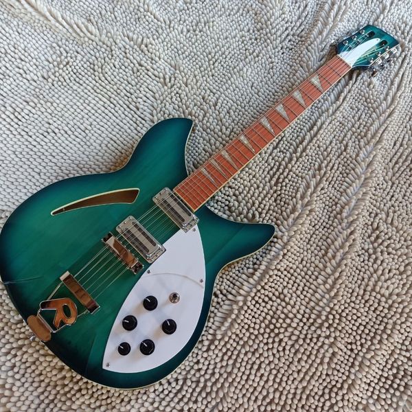 

new high blue hoop guitar mahogany fingerboard factory customization