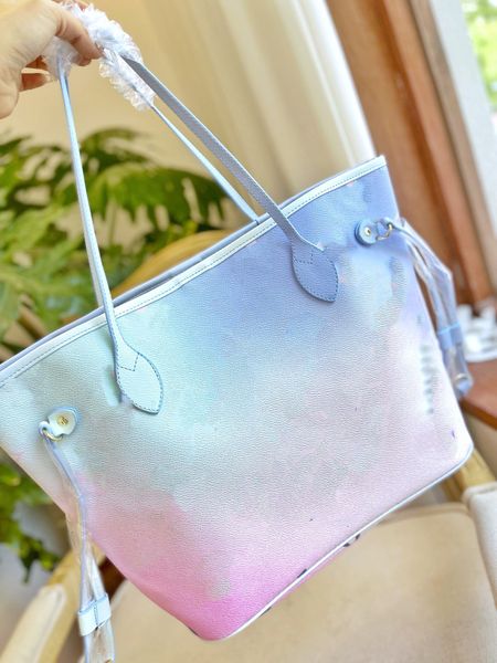 

designers shoulder bag luxurious tote purse handbag message bags cluth brand classic genuine leather crossbody with wallet vintage 32cm pink
