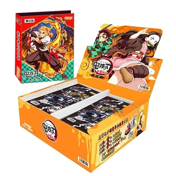 Cartão de lâmina do Slayer Demon Flash SSP Kamado Tanjirou Nezuko Anime Periférico Ur Raro Collection Presente de Natal 220808