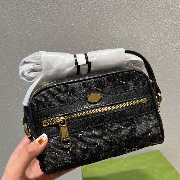 

camera crossbody bag women handbags designers purse shoulder bags red green ribbon canvas leather zipper closure fashion letters wallets