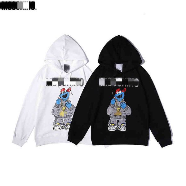 

men's hoodies & sweatshirts autumn winter hooded sweater letter loose pullover couple 2e8h, Black