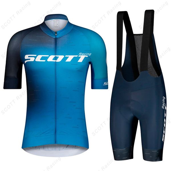 

summer short-sleeved suit mountain bike scott racing cycling team sports cycling jersey men's quick-drying jersey 220426, Gray