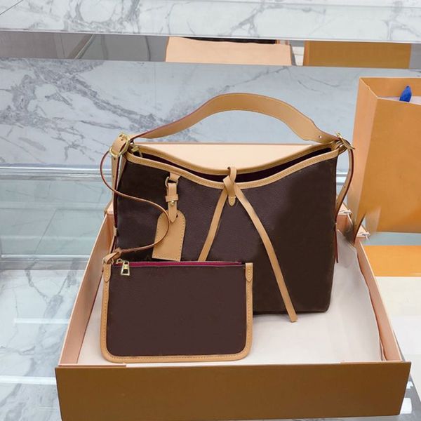 

new women tote bags crossbody large handbags m46203 old flower shoulder bags composite bag coin purse genuine leather capacity classic lette