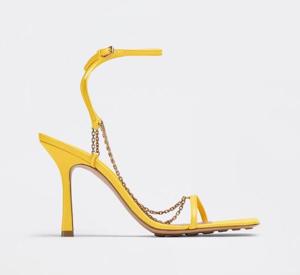 

heels stretch sandals designer slides bottegas pumps slippers chic sky blue v strap stable sole genuine leather shoes squared sole quality s, Black