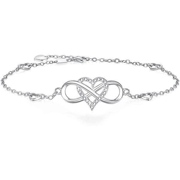 

s925 silver foot chain summer simple korean gold-plated heart-shaped gold jewelry, Golden;silver