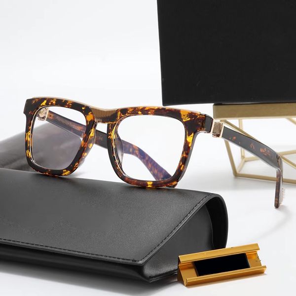 armação de óculos de designer armações de óculos de sol de luxo para homens e mulheres minimalistas óculos de metal dourado lentes de vidro transparente óculos de sol de chifre de búfalo óculos de sol emoldurados