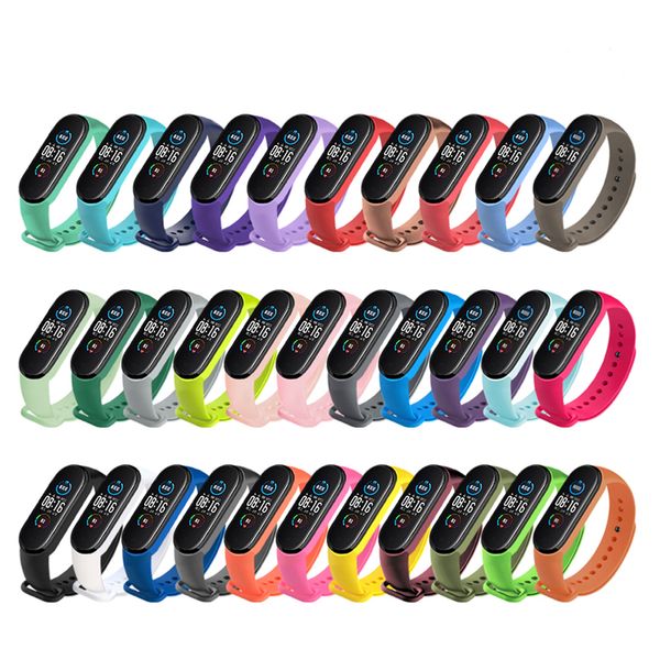 

smart watch strap for xiaomi mi band 6 5 4 3 wristbands silicone bracelet wrist straps miband band6 smartwatch accessories the bands length