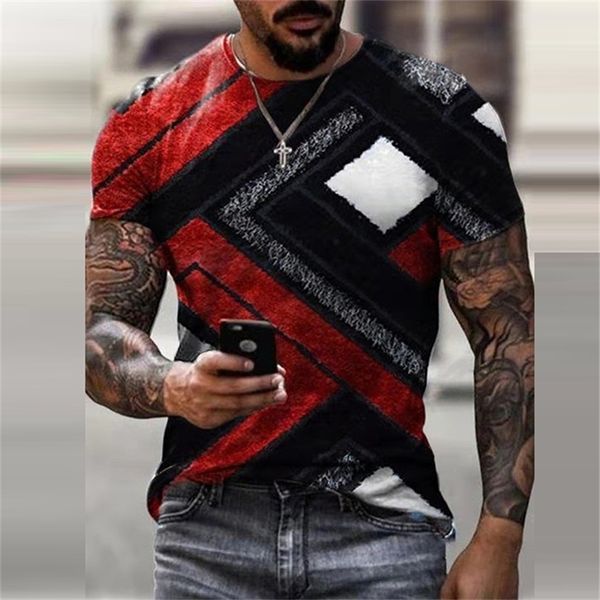 

summer fashion patchwork block printing pullover men casual men short sleeve t-shirts vintage tee shirt streetwear 220328, White;black