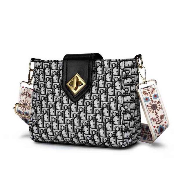 

12% off 2022 handbags small fashion versatile trendy korean version soft leather bucket women's shoulder menger