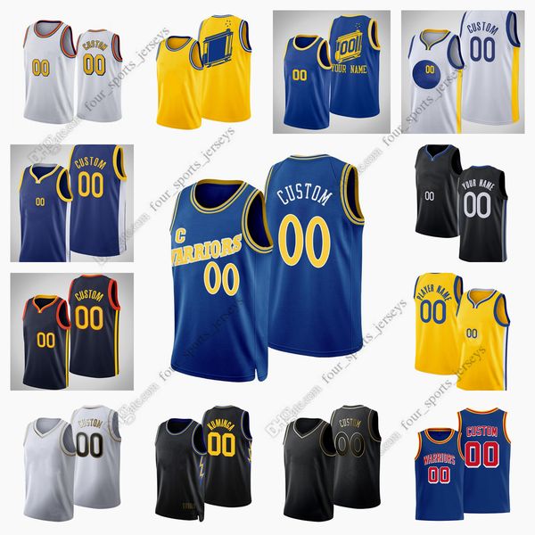 

printed 2022 new city basketball jerseys curry thompson wiggins wiseman green kuminga moody iguodala porter jr. poole bjelica lee toscano-an, Black;red