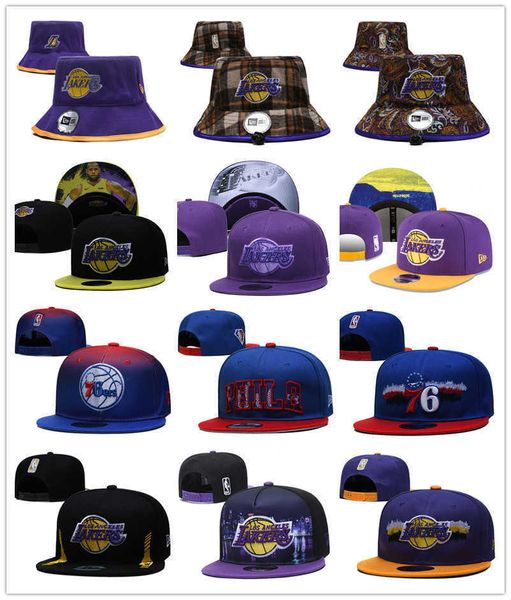 

snapbacks philadelphia''76ers''hats los angeles''lakers''basketball sports caps adjustable fit hat, Black;white