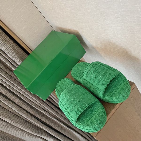 

green small fresh slipper slippers beautiful appearance comfortable foot feeling, Black