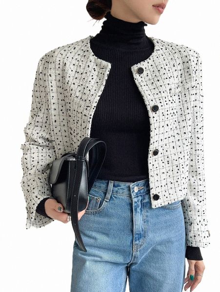 

dazy plaid button front jacket k3a5#, Black;brown