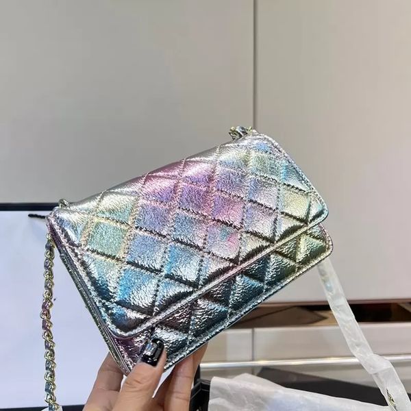 

quilted mermaid princess metal lambskin wallet with chain bags classic mini flap colorful card holder cosmetic luxury designer purse outdoor