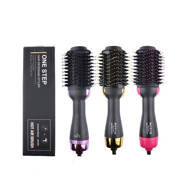 

one step hair dryer brush and volumizer blow straightener curler salon 3 in 1 roller electric heat air curling iron comb