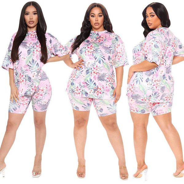 

women's plus size tracksuits women clothing two piece set and biker shorts tracksuit loungewear sets jogging outfits wholesale dropwom, Black