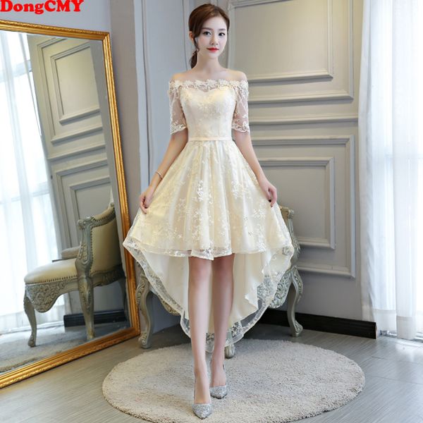 

dongcmy princess bridesmaid dresses bandage champagne color wedding party dress y200109, White;black