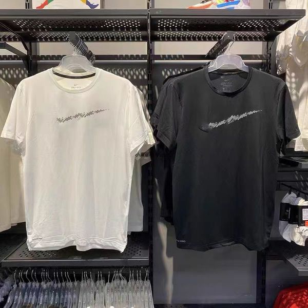 

men's t-shirts short-sleeved running training breathable sports crewneck short sleeve xxl tees, White;black