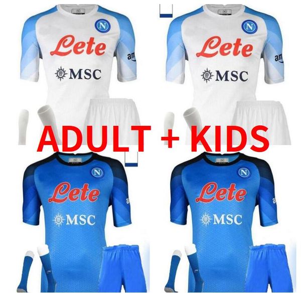 

kids kit 22 23 maglie napoli soccer jerseys halloween naples football shirt 2022 2023 osimhen koulibaly lozano camiseta de futbol maradona e, Black;yellow