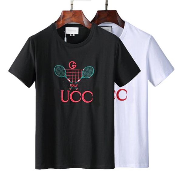 

2022 mens t shirt designer for men women shirts fashion tshirt with letters summer short sleeve man tee woman clothing asian size @13, White;black
