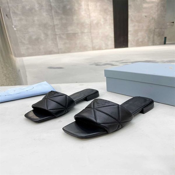 

prad shoes quality classic high casual slippers prad mens womens letters leather wedge heels sandals f-9 bfnj kqj4, Black