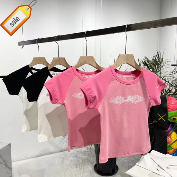 

designer latest fashion trendy brand men's t-shirts women's factory online export 2022 2022 croix arrow piercing short sleeve t-sh, White;black