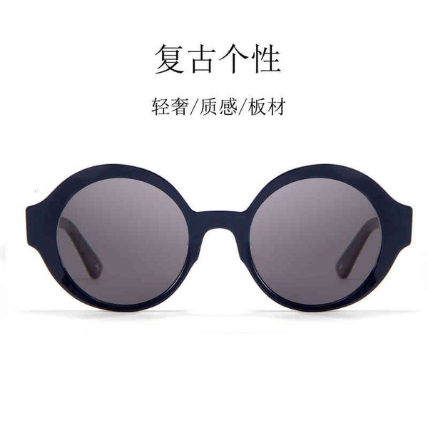 

sunglasses personalized round face thin street pography large frame plate glasses female harajuku wind sun nk, White;black