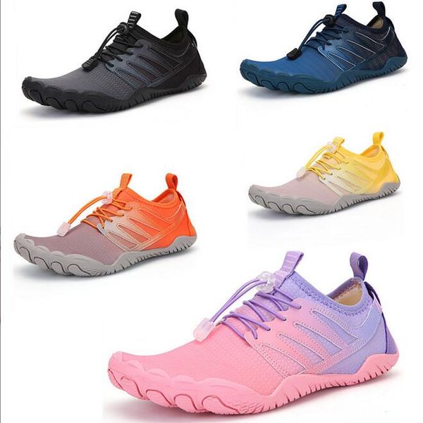 Sapatos de caminhada ao ar livre 2022 Novos sapatos de fitness sports femininos e femininos com comércio eletrônico de cinco dedos de cinco dedos