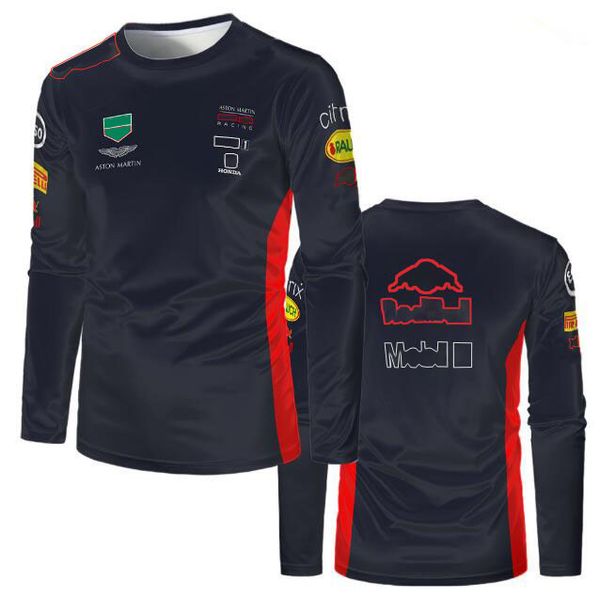 

f1 racing downhill suit 2022 spring and autumn team long-sleeved t-shirt same custom