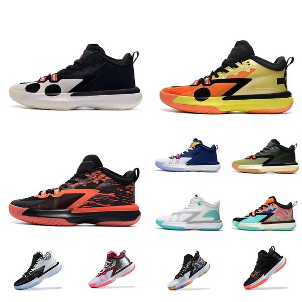 

mens jumpman zion 1s basketball shoes naruto kyuubi nine tails sage of six paths white black orange red lebron 19 sneakers tennis with box