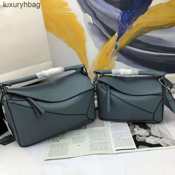 

layer woman pattern bag shoulder loews leather bags women first 2022 cowhide litchi designer handbags geometric leather single shoulder ngqb