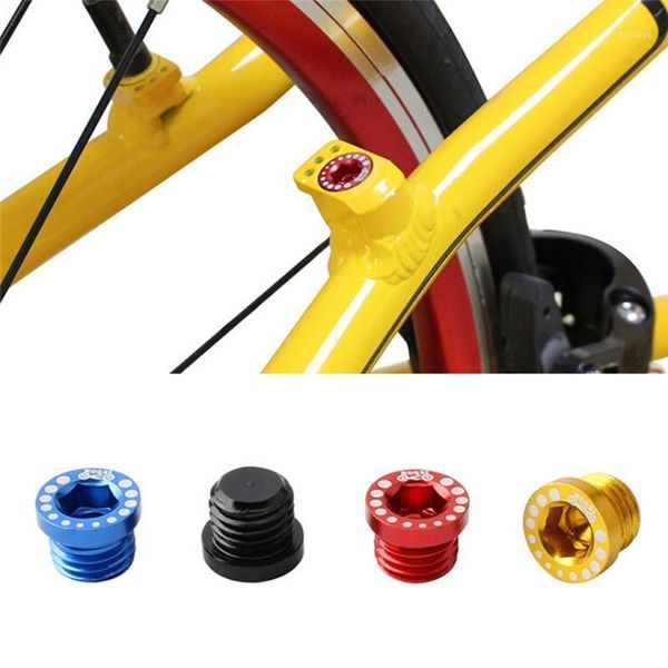 Fahrradbremsen 4 Stück Mountainbike-Bremsschraubenmutter V M10 Ultraleichte Installation Kopfkappenschrauben Muttern Drehschnallenwerkzeuge 2