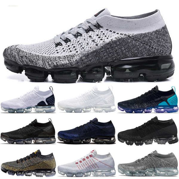 

2018 1.0 women men shock racer outdoor shoes triple black blue grey mens shoes sports shoe sneakers trainers size 40-45