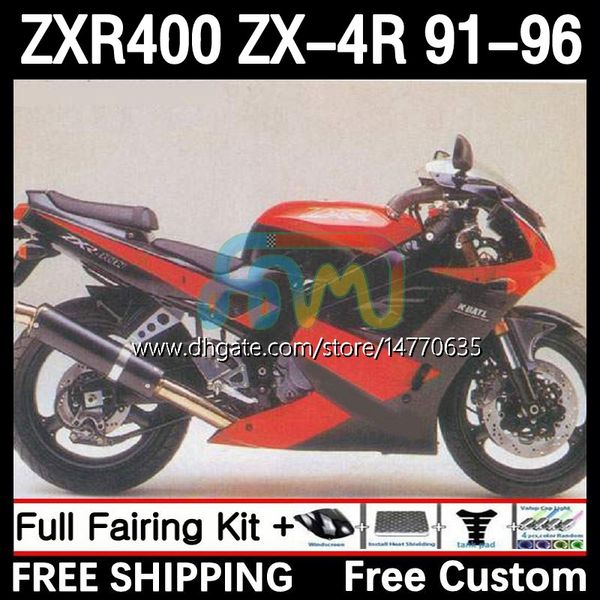 Набор для корпуса для Kawasaki Ninja ZXR 400 CC ZX-4R ZXR400 91 92 93 94 95 96 Cowling 12DH.7 ZX4R 400CC ZX 4R ZXR-400 1991 1992 1993 1994 1995 1996