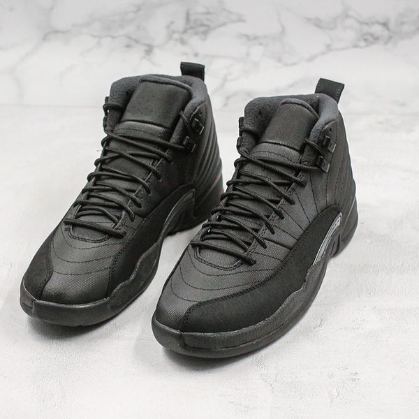 

brand shoes jumpman 12 classical basketball wntr familypack black 12s designer fashion sport running shoe, White;red
