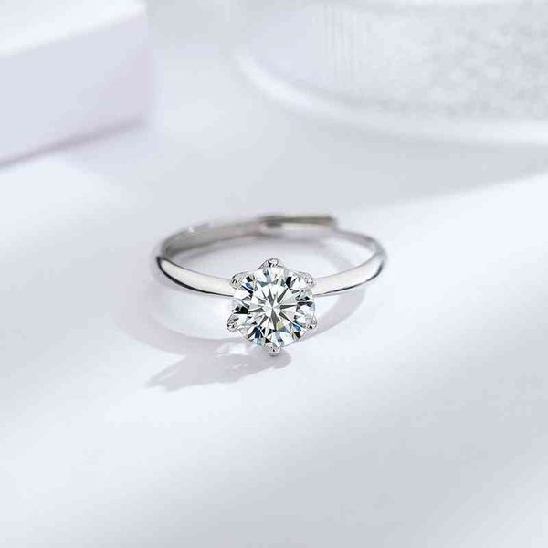 

aqej american fashion blue gift box light luxury jewelry ring, Silver