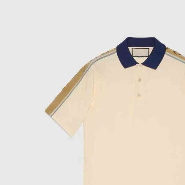 

2022 casual men's short sleeve t-shirt men's polo t-shirt, White;black