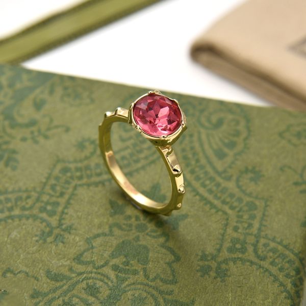 

oval pink garnet rose gold ring gemstone silver ladies crystal zirconia ring jewelry1