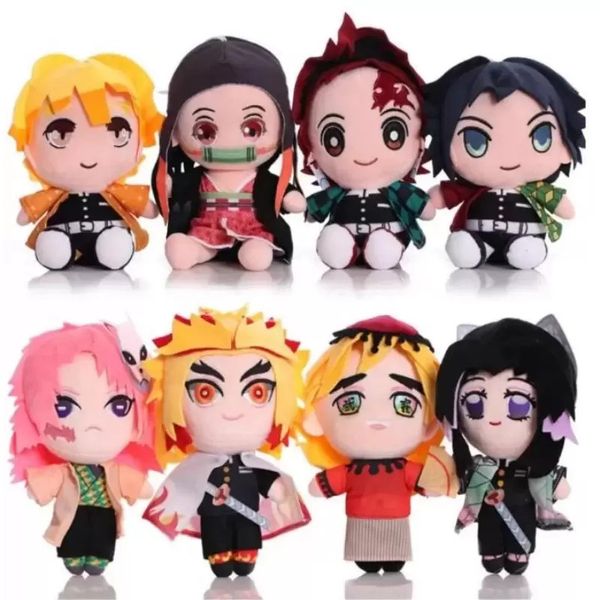 

20cm japan anime demon slayer plush dolls tomioka giyu kamado tanjirou kamado nezuko agatsuma zenitsu plushies gift