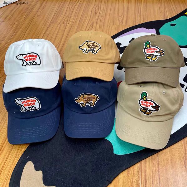 

ball caps nigo human made hat japanese pig polar bear mallard embroidered baseball cap soft cap u7ps, Blue;gray