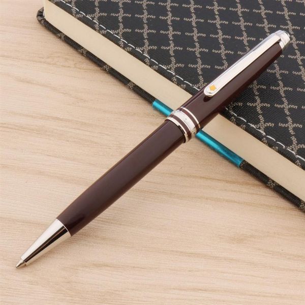 

new 163 office pen metal quality little prince serial number silver red blue stainless steel ballpoint pen247k, Blue;orange