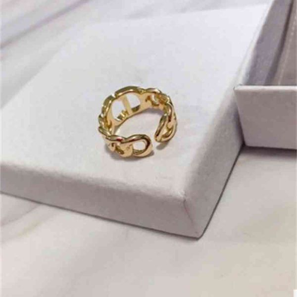 

fashion trend new ladies luxury brand designer wholesale d home dijia letter simple opening hand decoration personality, Silver