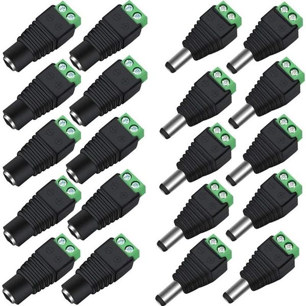 Sonstiges Beleuchtungszubehör, Anschluss, Strom-Klinkenstecker, Adapter, 2,1 x 5,5 mm, männlich, weiblich, für CCTV, Konvertierung von LED-Streifen, Lichtverbindung, Sonstiges